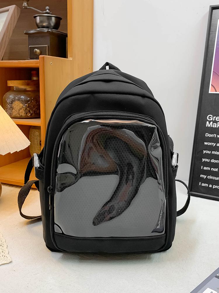 New Cute Girl's Ulzzang Ita Bag Simple Japanese Harajuku Preppy Style Schoolbag Y2k Badge Bag Lightweight Niche Backpack