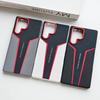 Carbon Fiber Texture Matte PU Leather Metal Lens Back Cover Case for ZTE Nubia RedMagic 11 Air / 11S 11 Pro + Shockproof Cover