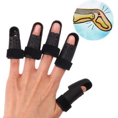 Black Finger Splint Brace Adjustable Finger Support Protector For Fingers Arthritis Joint Finger Injury Brace Pain Relief