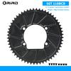 RIRO 4-Bolts 110BCD Single Chainring, 46/48/50/52/54/56/58T Road Bike Chainwheel, Compatible with Shimano 105/FC-R7000/R8000