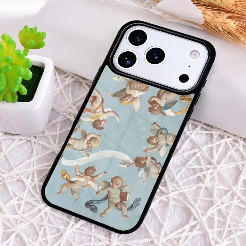 Renaissance angels Cute Lovely Shockproof Phone Case for iPhone 17 Air 16e 15 11 12 14 13 Pro Max Cover Coque