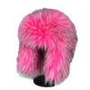 Winter Imitation Fox Fur Plush Lei Feng Hat Women's Thickened Warm Ear Protection Hat Outdoor Windproof Skiing Shows Small Face