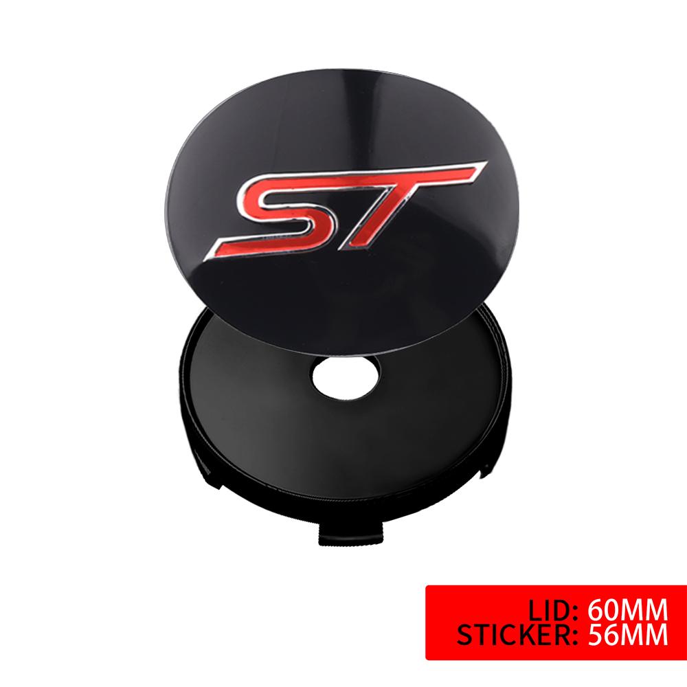 WEHO2 4PCS 60mm Car Wheel Center Hub Caps Rim Badge Cover For Ford Mustang Focus MK7 Mondeo Mk4 Fusion Kuga Transit Escape Accessories