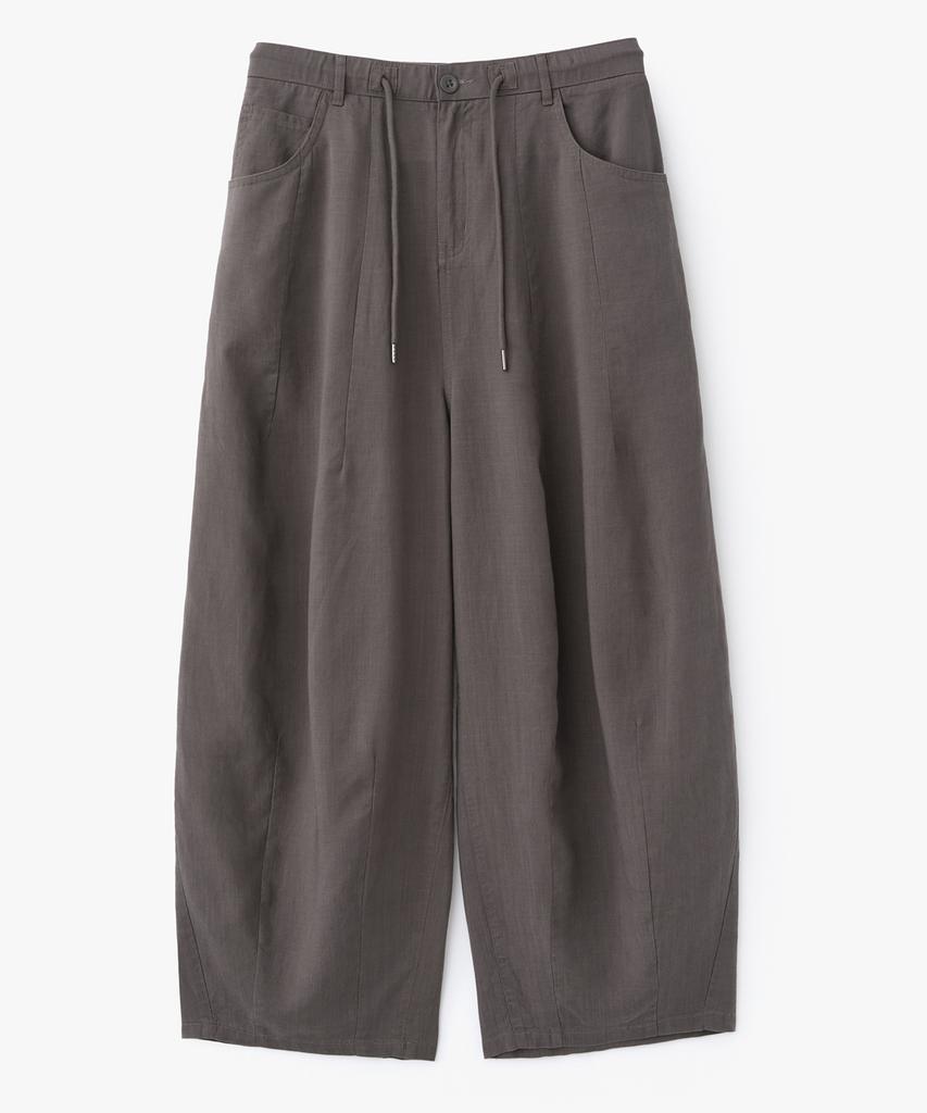 AOTT String Wide Linen Elastic Waist Balloon Pants 3 Colors