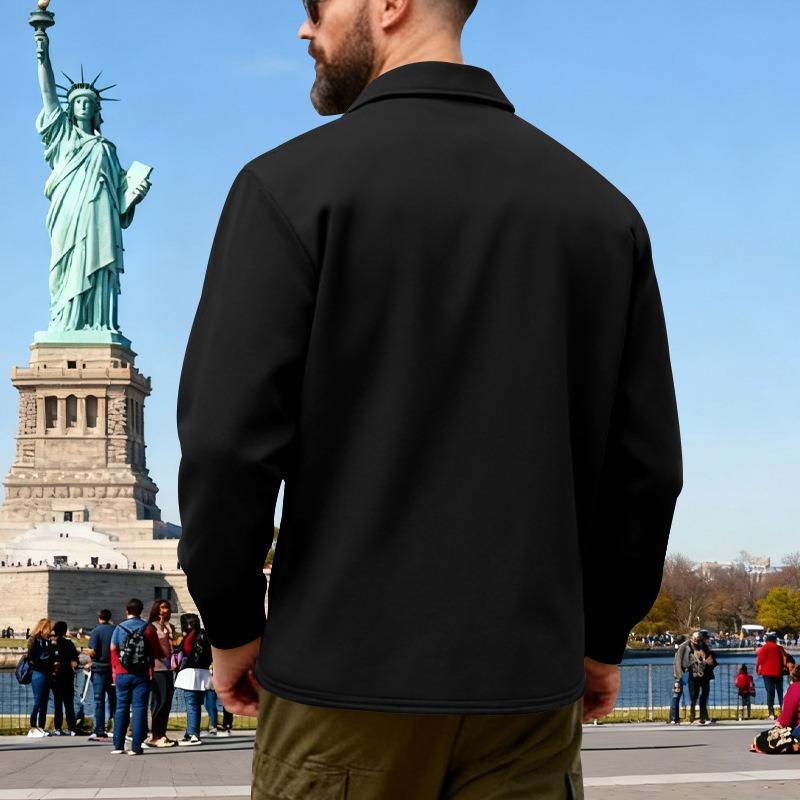 Men's Heavyweight Fleece Lined Work Jacket Warm Outdoor Coat.