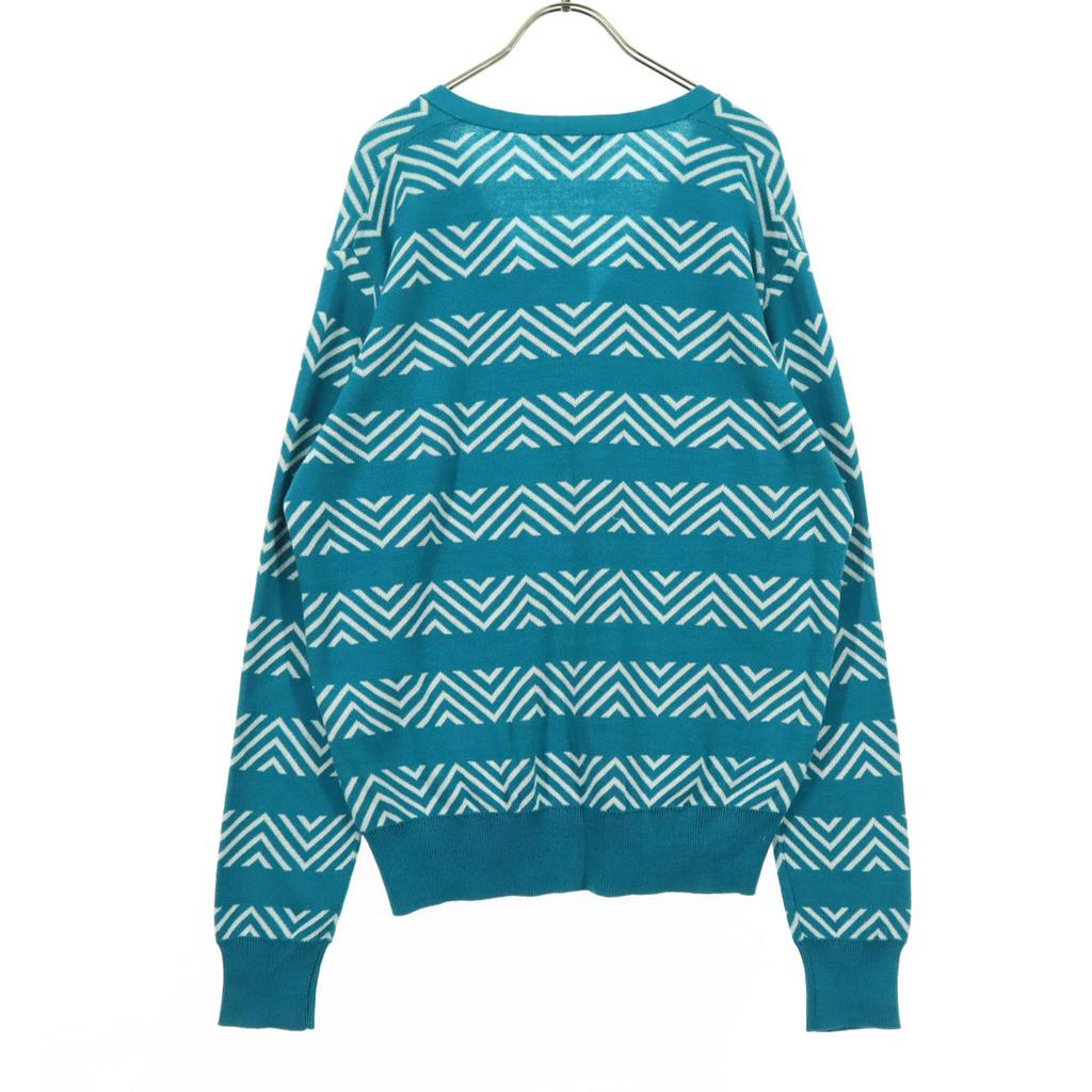 unused URBAN RESEARCH Jacquard Pattern Long sleeve V neck knit cardigan Men's Used