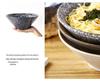 Japanese Ceramic Ramen Bowl Set: Large Retro Conical Hat Design Soup & Noodle Bowl with Plate