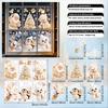 Christmas Window Clings, PVC Static Double-Sided Stickers with Snowflakes and Winter Character Designs for Glass Decor