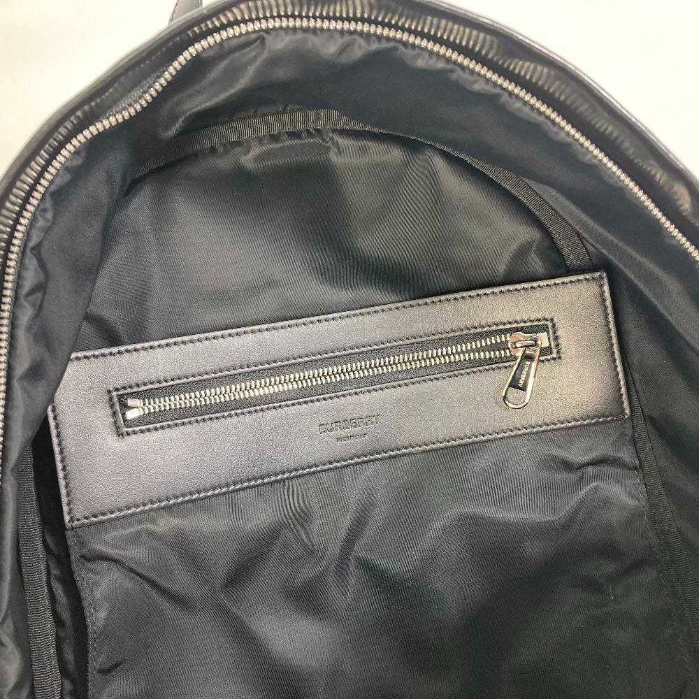 Burberry 8021908 ML JETT Zaino Horseferry Tela rivestita Nero/Bianco