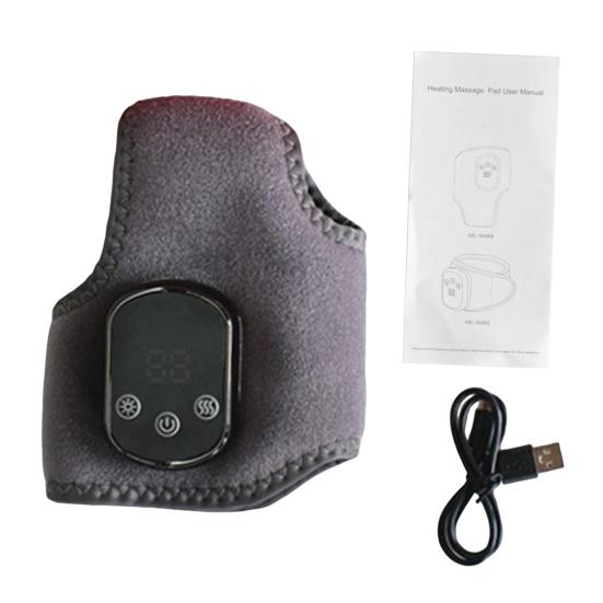 

3-in-1 Foot Massager with 3 Vibration Modes 5 Heat Levels Portable Rechargeable Cordless Heated Ankle Wrap Massager A