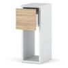 Narrow White Sonoma Bedside Table 20Cm Nakastlik Loft Bedroom Bedside Table
