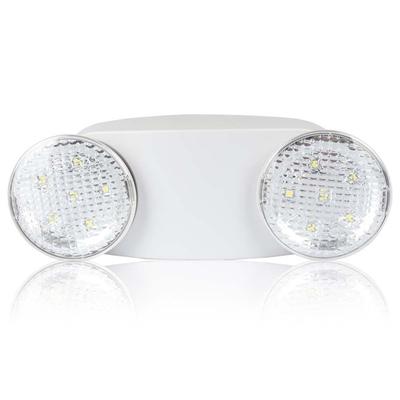 LED Emergencies Light Dual-Heads Rotatable Light with Battery Backup for Home Office School Hotel