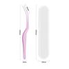 Stainless Steel Bead Picking Tweezers High Precision 2.6mm Bean Tweezers Handmade Tool Anti-static Lashes Extension Tweezer