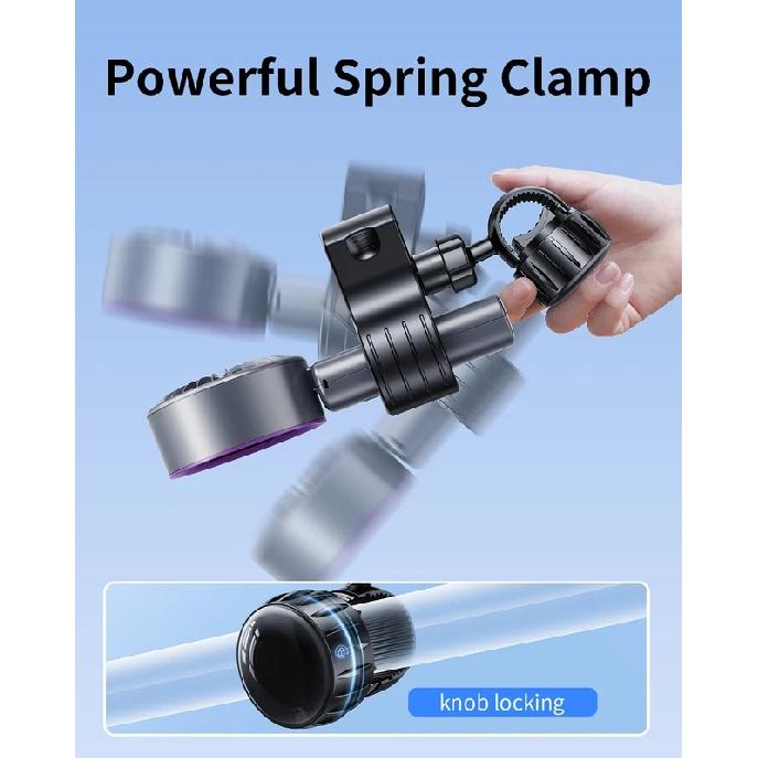 Eary Adjustable Baby Stroller Handheld Fan Holder Clip Universal Handheld Fan Turn To Clip-on Fan Baby Stroller Accessories