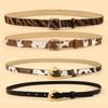 Gothic Retro Pattern Pu Women's Belt Fashion Personality Girls Girdle Bohemian Pin Buckle Thin Leather Waistband