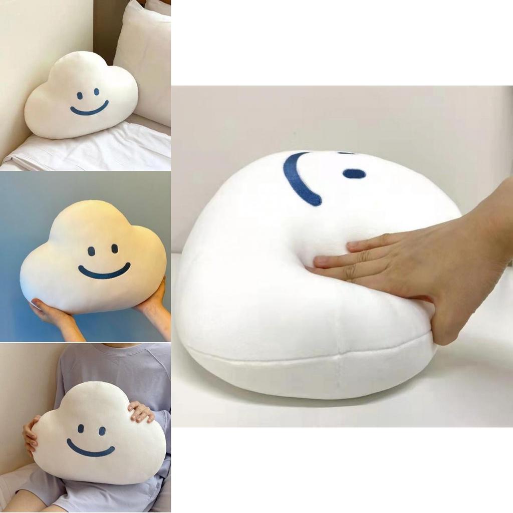 Weiches und kuscheliges Wolken-Emoji-Kissen für Mädchen Einzigartiges koreanisches Ins-Design