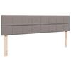 Ottoman Bed with Mattress Taupe 200x200 cm Fabric
