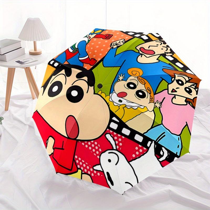 Crayon Shin-chan Automatic Open/Close Umbrella Folding Umbrella,Portable Compact Perfect Gift for Birthday, Christmas0809161