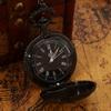 2 pezzi/set, Orologi da tasca da donna, Classico alla moda Babbo Natale Renna Orologio da tasca al quarzo, Collana a catena moda natalizia vintage Orologio da donna.