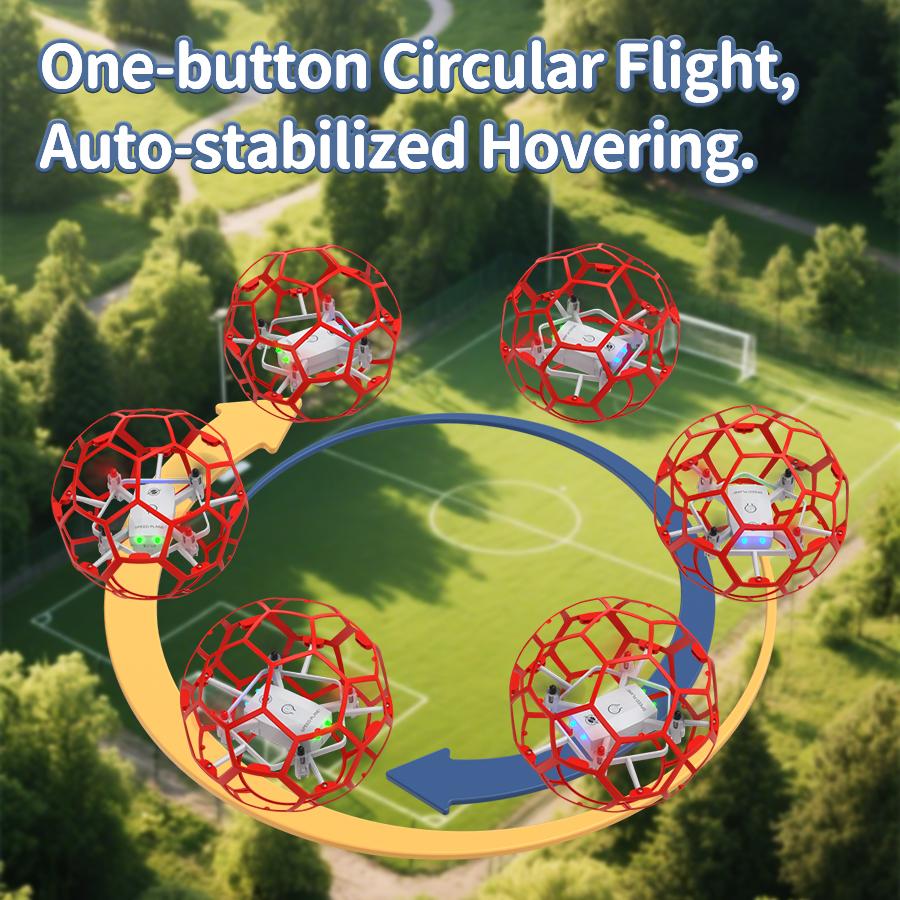 Children's Football Competition Spherical Hollow Cup Football Drone Science and Education Quadcopter Holiday Gift Toy