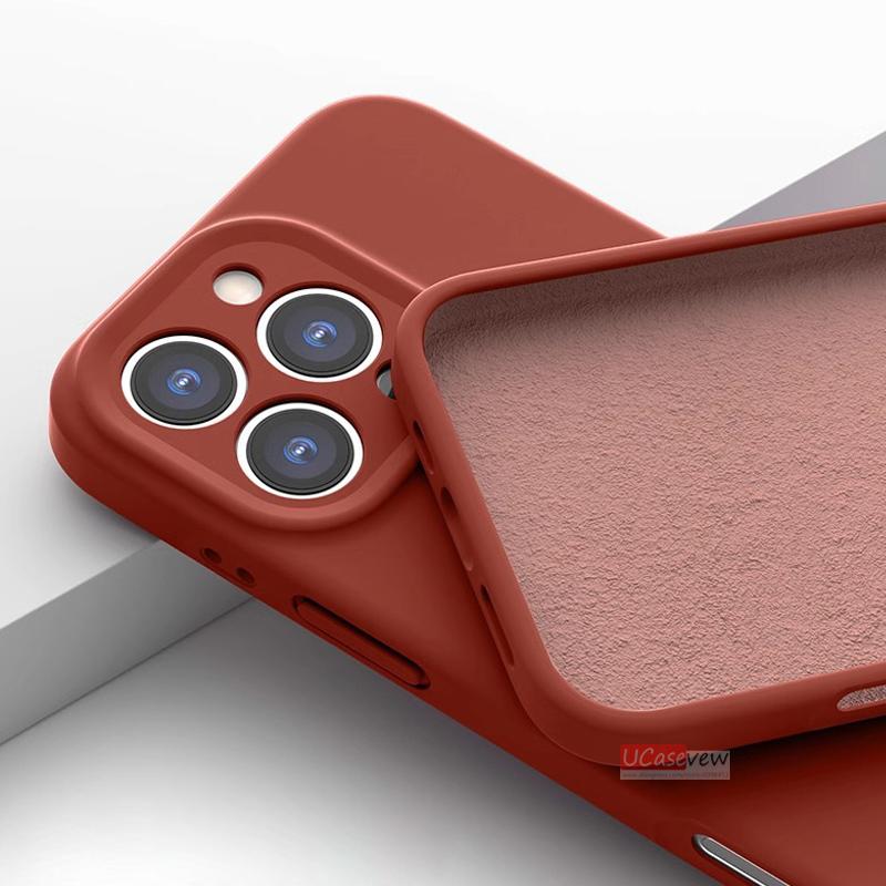 Funda magnética de silicona líquida para iPhone 14 15 11 12 13 16 Pro Max Plus, suave, a prueba de golpes, con carga inalámbrica y cubierta protectora.