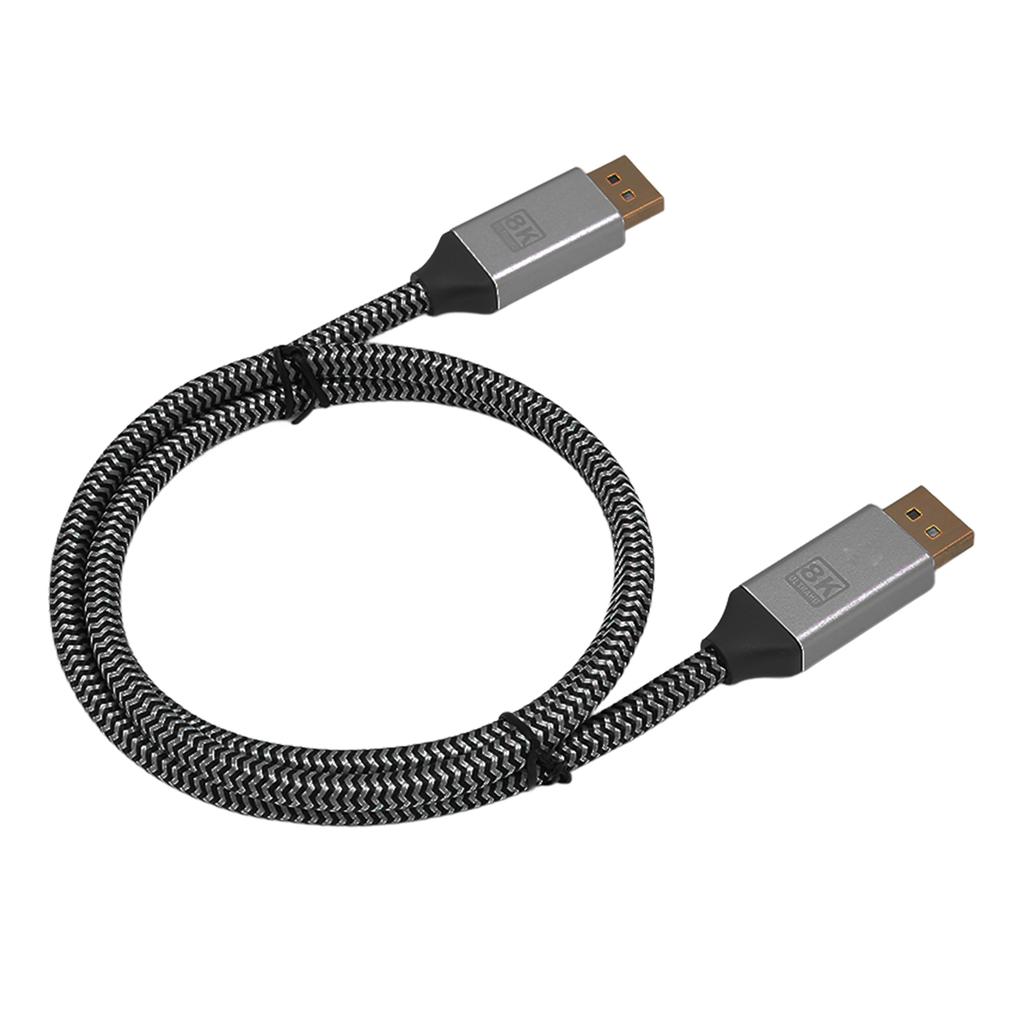 Display Port Cable GoldPlated Male to Male Display Port Cable DP 1.4 Adapter Cord for Computer Display