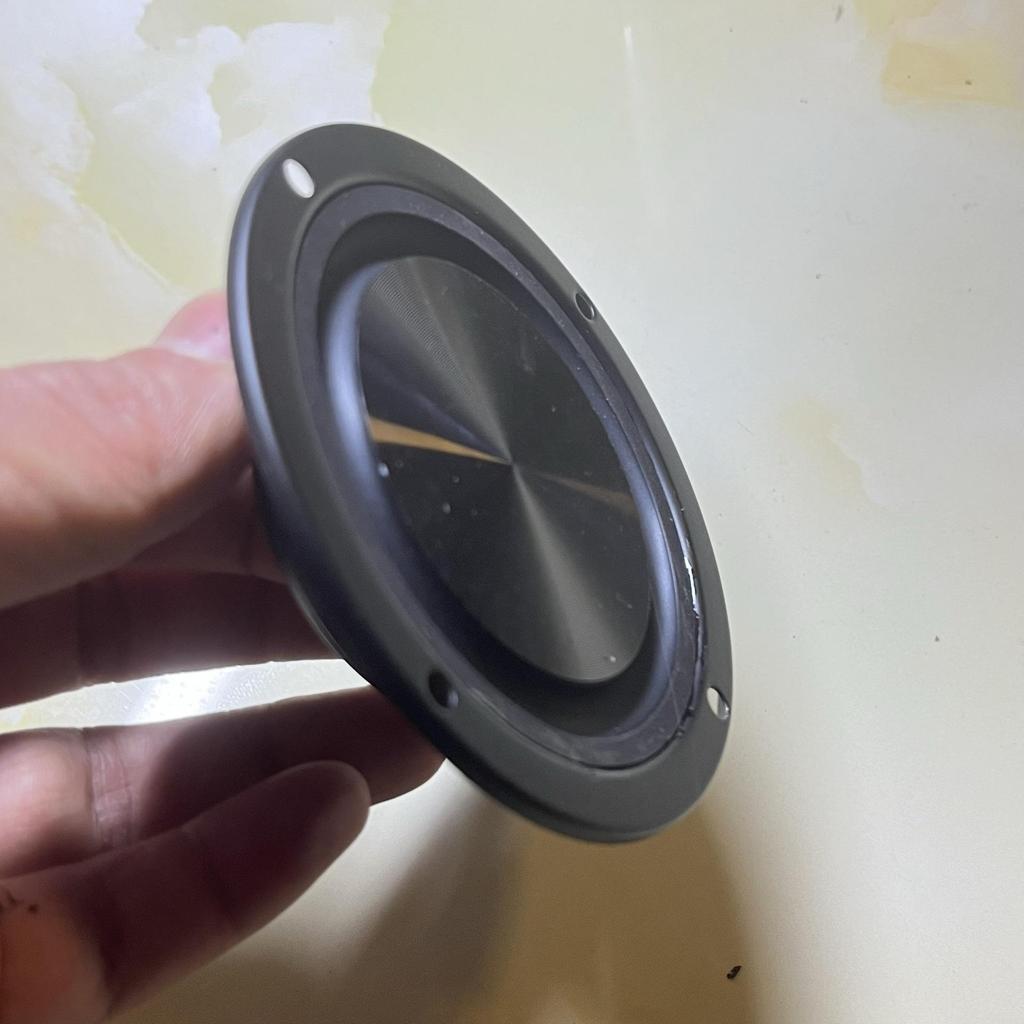 4" x 3" Inverted Edge Bass Diaphragm Radiator with 5" x 6" Bracket for Passive Vibration Cones - Audio Accessory