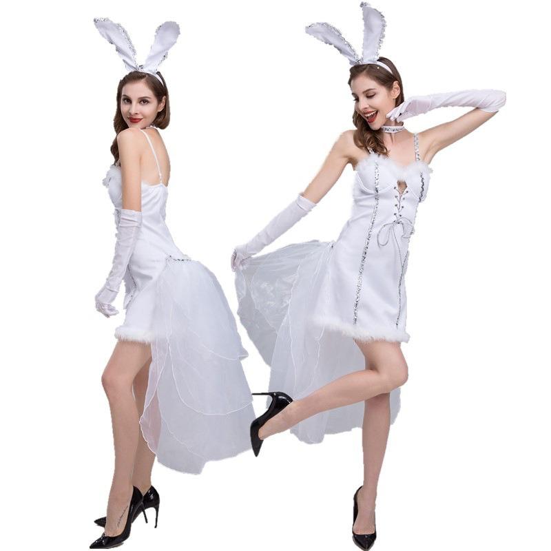 Halloween Costumes, Bar D Costumes, Sexy Bunny Girls, Nightclub Dj Female Singer Lead Dance Costumes Are Fashionable