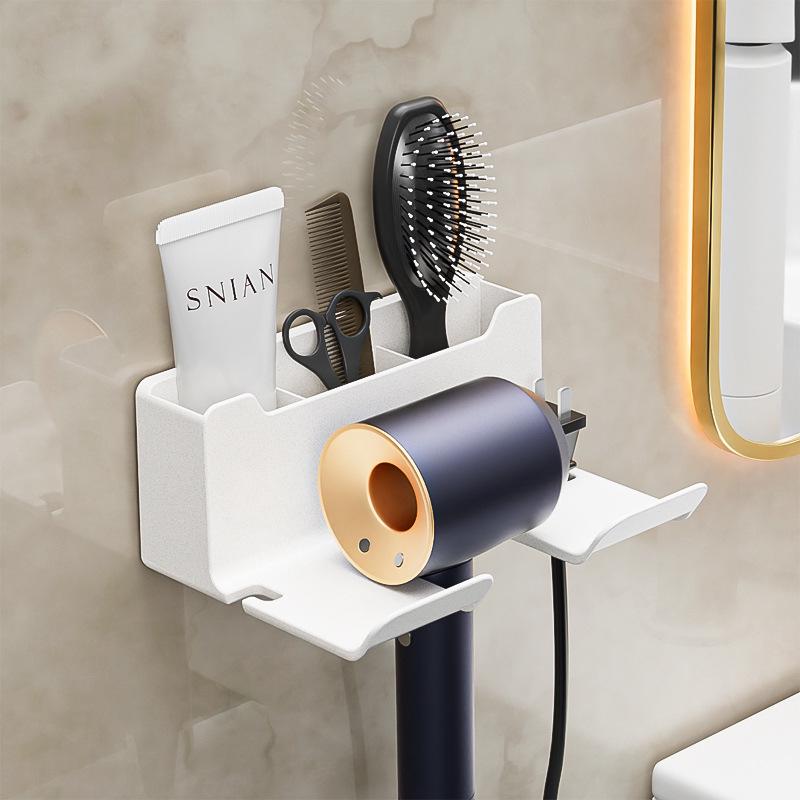 Punch-Free Wall-Mounted Hair Dryer Rack for Dyson Airwrap