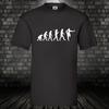 Evolution Rugby Football Funshirt Cult T-Shirt Black World Cup Rugger S-5XL