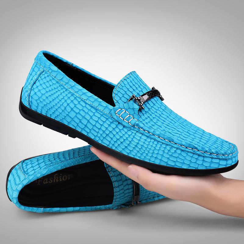 2025 Luxury Brand Men's Spring Comfortable Banquet Party Loafers Fashionable New Men's Round Toe Business Casual Leather Shoes