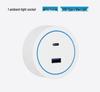 Inductive USB Rail Socket with Movable Kitchen Drawer Slides - White