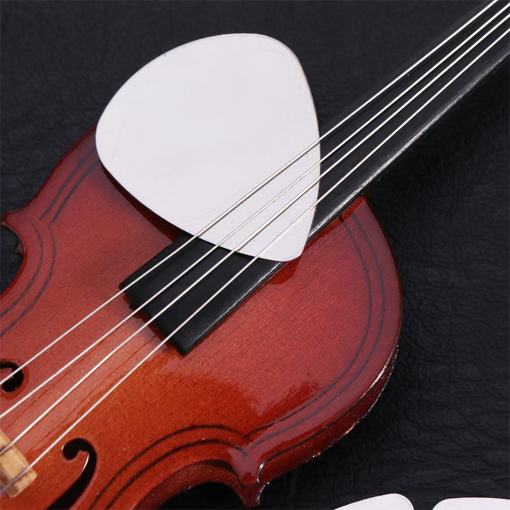 10PCS 0.3mm Metal Guitar Plectrum Mediator Finger Shrapnel Stainless Steel Guitar Picks  Bass Guitar