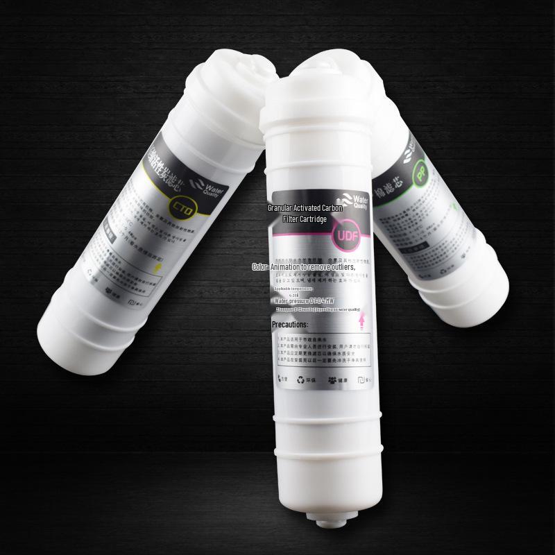 Korean Style Quick-Connect Filter Set: PP/UDF/CTO Stages + UF Ultrafiltration Membrane & T33 Post-filter.