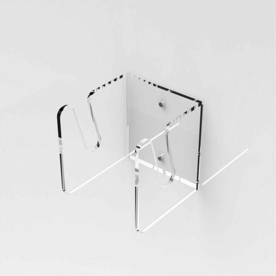 Wall-Mounted Skateboard Rack Displaying Acrylic Wall Hanging Sliding Plate Bracket Display Stand for Longboard