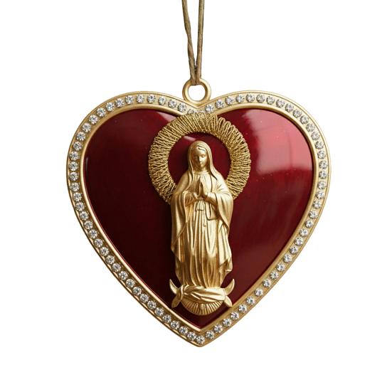 Heart-Shaped Christmas Hanging Ornament Indoor Outdoor Hame Office Holiday Party Xmas Tree