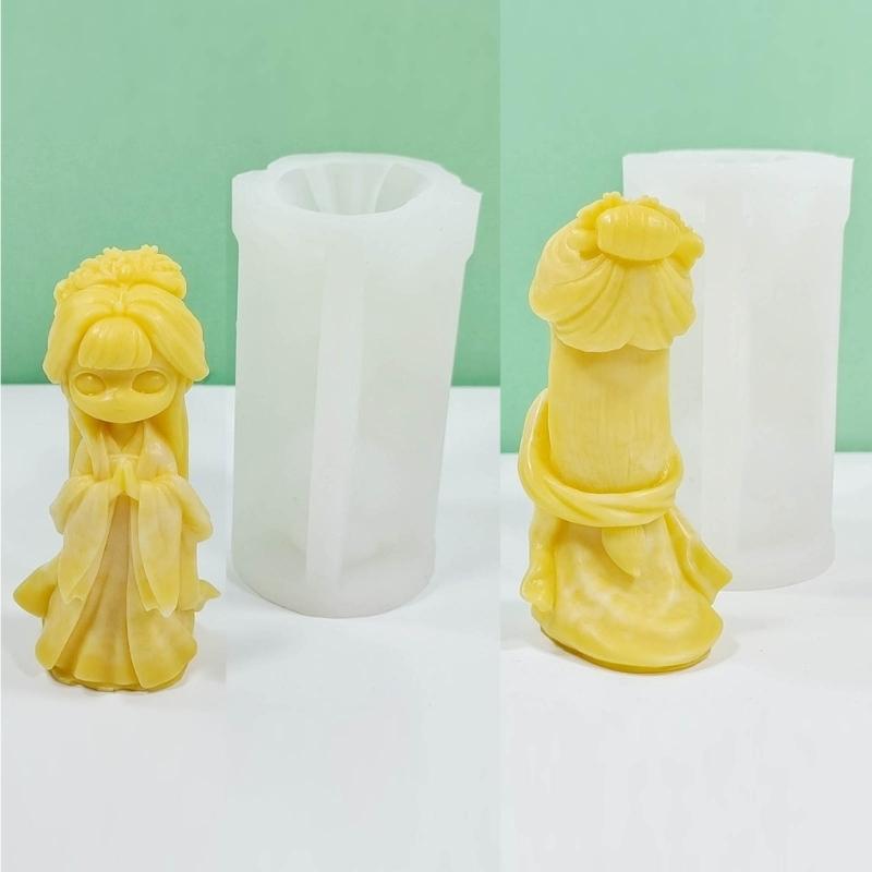 Ancient Doll Statue Silicone Molds Multipurpose Silicones Mould for Epoxy Resin Handmade Candle Soap Home Decoration
