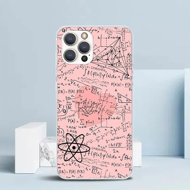 Physics Chemical Mathematics Phone Case For IPhone 16 17 Air 16E 15 14 Plus 13 Mini 12 11 Pro Max 7 8 + SE 2020 Soft TPU Back Co