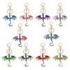 Fantasy Drachen Emaille Schlüsselanhänger Set Wyvern Schlüsselring Tasche Anhänger Auto Schlüssel Zubehör Geschenk