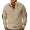 Men S Casual Stand Collar Long Sleeve Pullover Sweatshirt