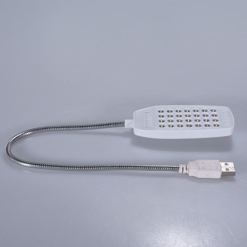 USB Flexible Mini Light 360° Adjustable 28 LED Desk Reading Lamp For Laptop PC Computer