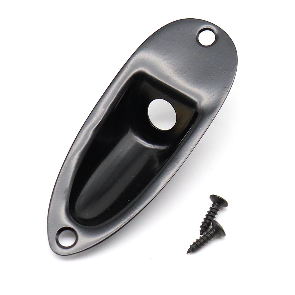 1pcs Boat-Shaped Guitar Jack Cover Plate Guitar Bass Jack Cover Jack Plate for ST SQ Electric Guitar 5 Coloer