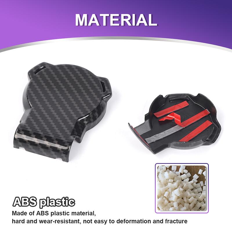 Car ABS  Trailer Outlet Decorative Cover  For Ford F150 2021 Up Exterior Accessories, Carbon Fiber Black