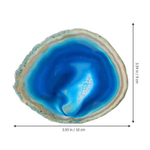 Cabilock Natural Agate Coasters, Creative Design, Round Coasters, Highly Absorbent, Stylish Cup Mats for Offices, Homes, and Bars