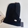 Korean Balaclava Hat Women's Winter Warm Hat Scarf Integrated Couple's Ear Protection Wool Knitted Hat