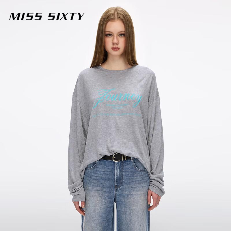 MISS SIXTY Women's Wool Blend Long Sleeve T-Shirt