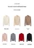 Women's 100% Cashmere High Neck Sweater - Autumn/Winter Rib Knit Base Layer