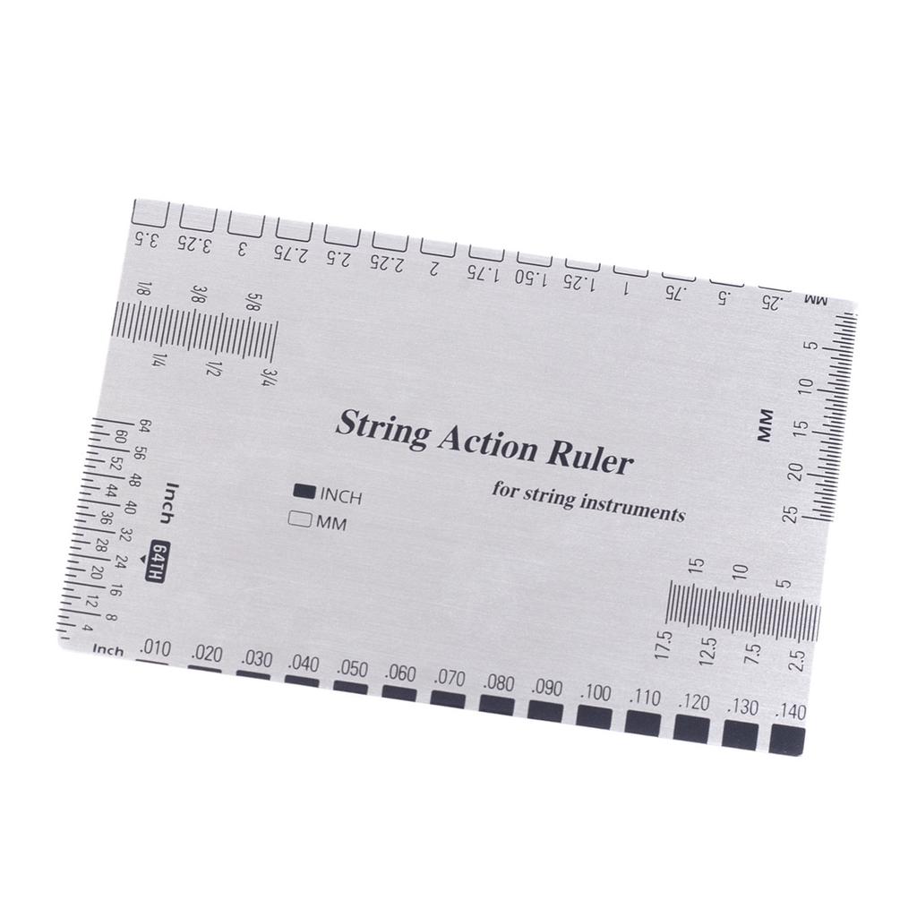 Stainless Steel Height Measuring Tool Accurate Guitar Height Measuring Tool for Acoustic Instruments