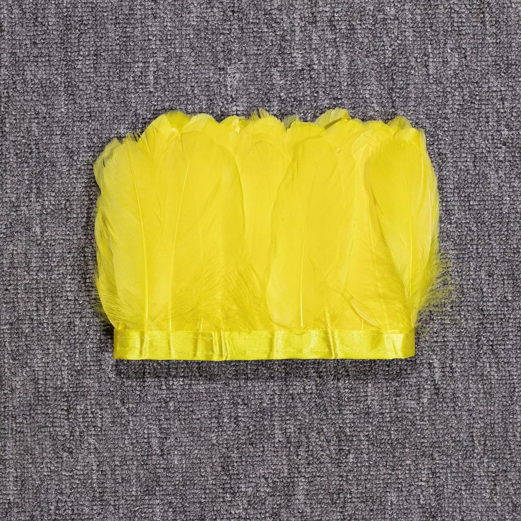 Goose Feather Large Floating Cloth Strip 2 Meters Feather Cloth Edge Goose Feather Cloth Strip Diy Feather Flower Stage Clothing Shawl Wing Decoration