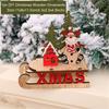 Decor Christmas Wooden Table Desktop Sign Xmas Gifts New Year Home Ornaments